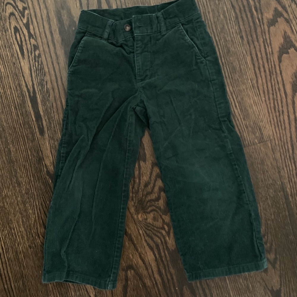 Janie and Jack Green Corduroy